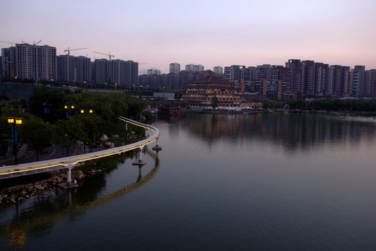 曲江南湖风景