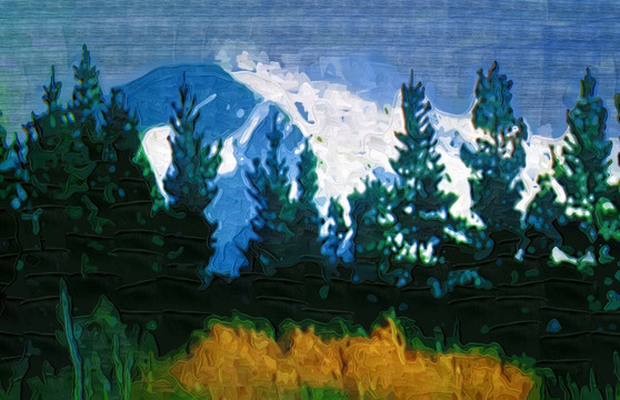 雪山風(fēng)景