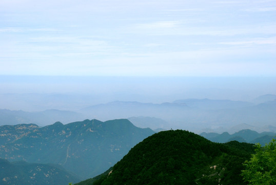 泰山 山脉 天空