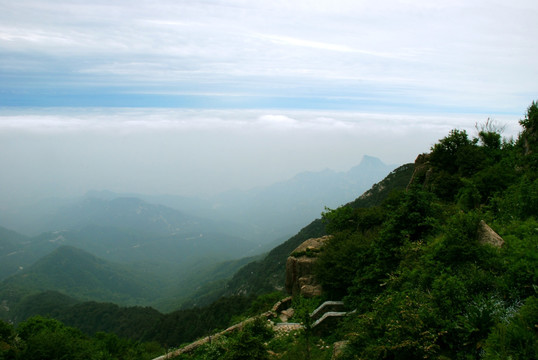 泰山 云海  泰山云海 山脉