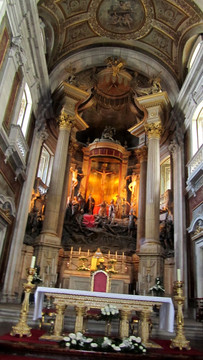 耶稣基督塑像 欧洲教堂