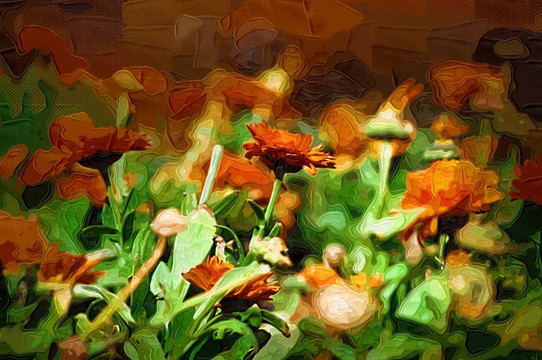 花朵裝飾畫(huà)