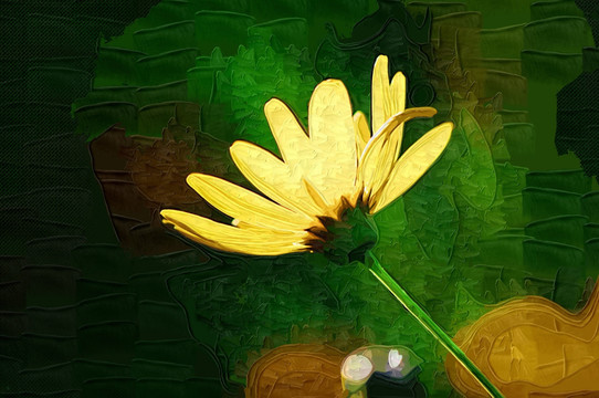 花朵油畫