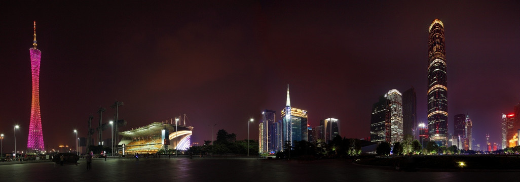 广州珠江新城夜景