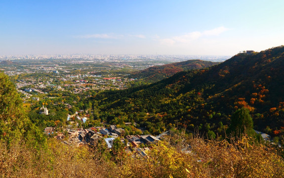 从香山上看北京