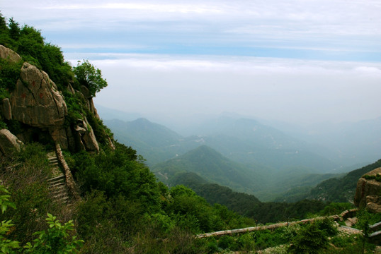 泰山 云海  泰山云海 山脉