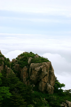 泰山 云海  泰山云海 山脉