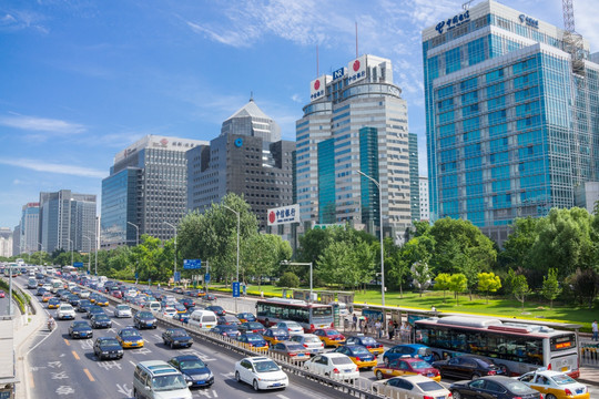 北京城市道路 堵车