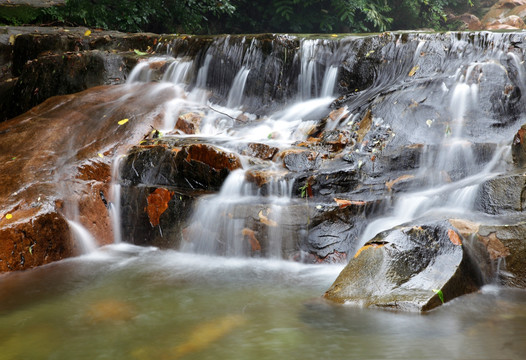 瀑布 天津旅游 梨木台风景