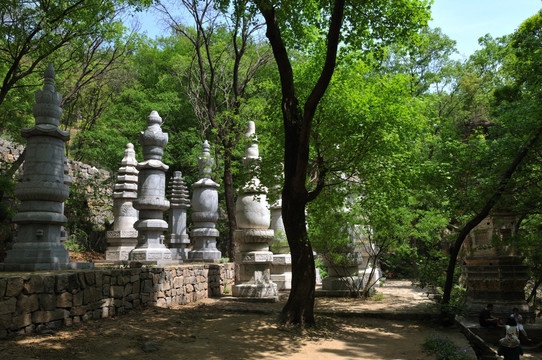 天津蓟县盘山塔林