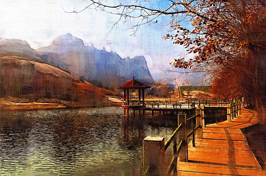 油畫(huà) 秋