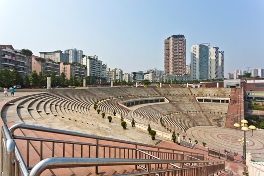 百子图广场全景