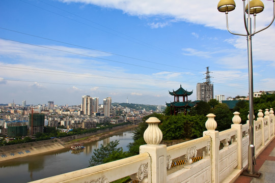 泸州百子图广场古典庭院