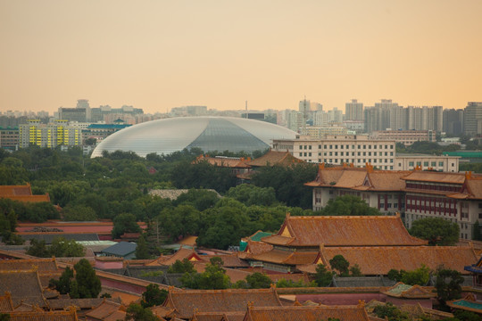 故宫与国家大剧院