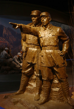 八路军战士塑像