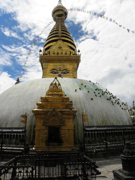 尼泊尔斯瓦扬布拉特寺 猴庙