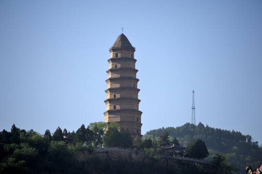 陕西 延安 革命圣地 宝塔山