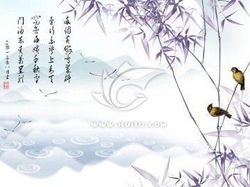 巨幅浮雕背景   相依相隨