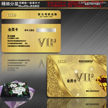 VIP卡 会员卡 贵宾卡 金卡