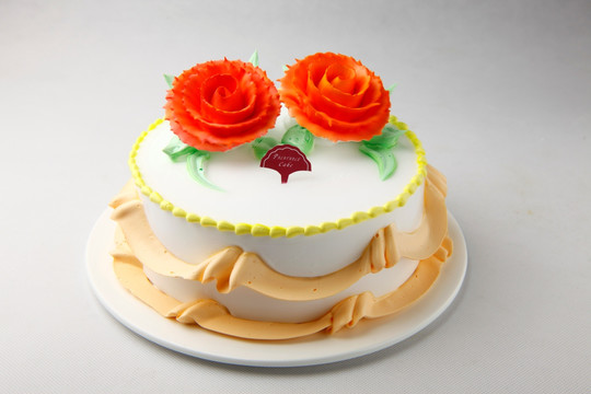 生日蛋糕螺旋玫瑰