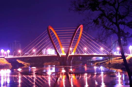 荔波 大桥 夜景