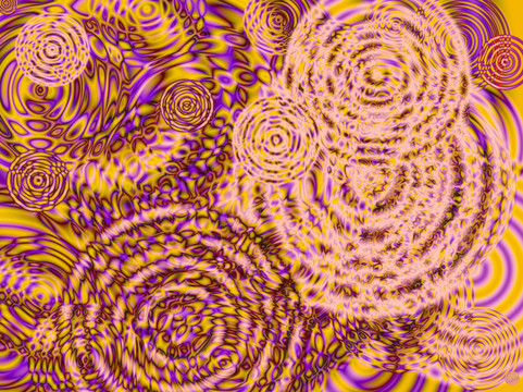 水紋 絢麗 圖案