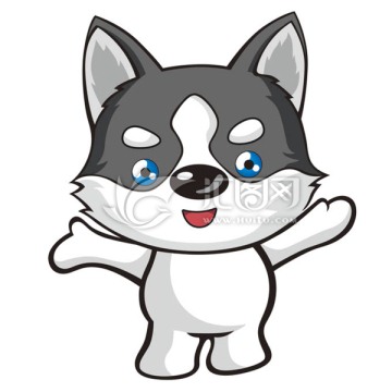 可愛小白狗