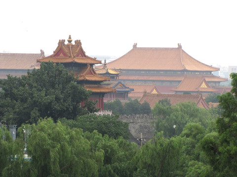 远眺北京皇宫