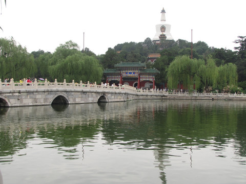 北京北海公园 永安寺远眺