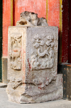 中国古建筑门墩