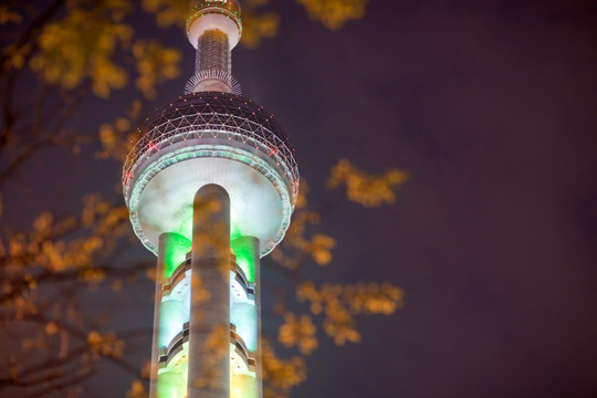 上海陆家嘴 夜景 东方明珠