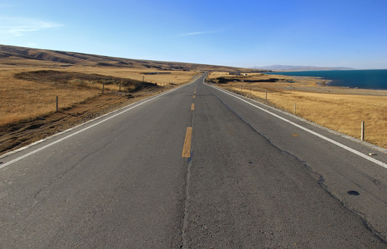 环湖公路 青海湖