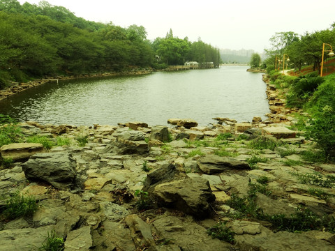 湖泊水景