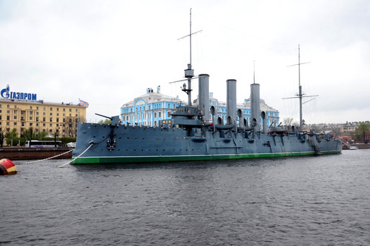 十月革命的象征阿芙乐尔号巡洋舰