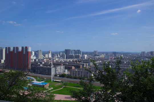 抚顺市全景