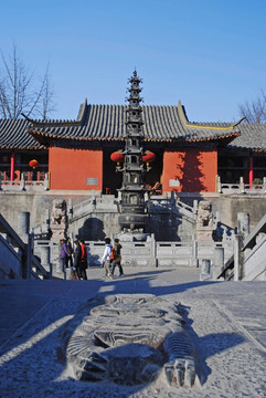 明教寺 山门 香炉 九狮桥石桥