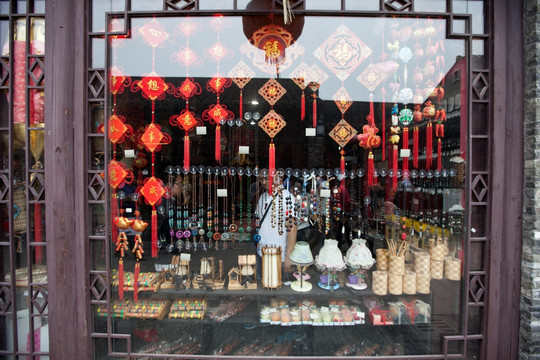 扬州东关街 民俗商铺 橱窗