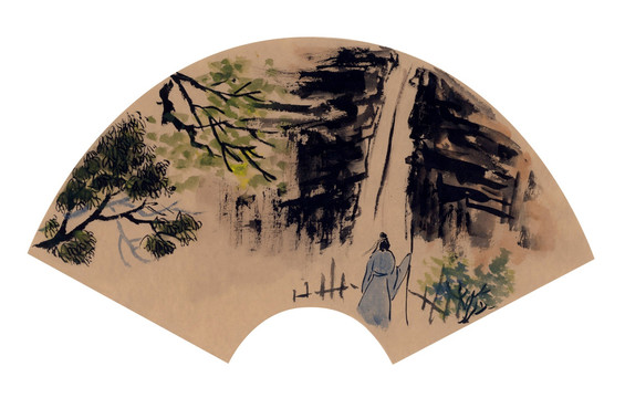 裝飾畫 寫意山水人物畫