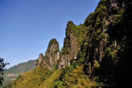 浙江丽水 南尖岩 山峰 早晨