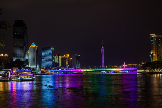 广州江湾大桥夜景