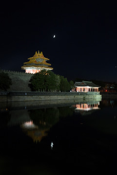 北京故宫角楼夜景