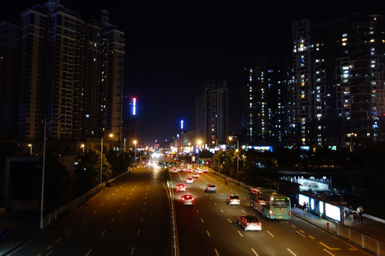 深圳建筑群夜景