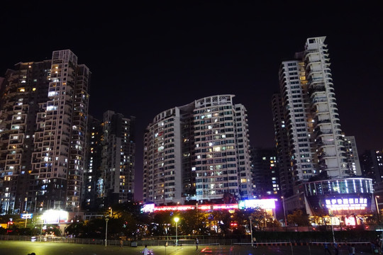 深圳建筑群夜景