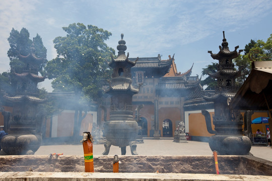 金山寺 香炉 江天禅寺 庙宇