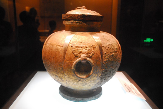 古代鎏金铜罐