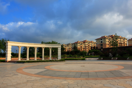 小区建设 文化广场