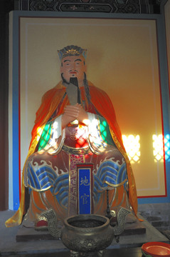 北京妙峰山地官塑像