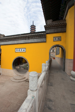 金山寺 寺庙 江天禅寺 庙宇