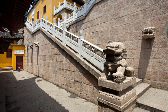 金山寺 寺庙 江天禅寺 庙宇