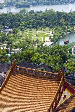 金山寺 寺庙 江天禅寺 庙宇